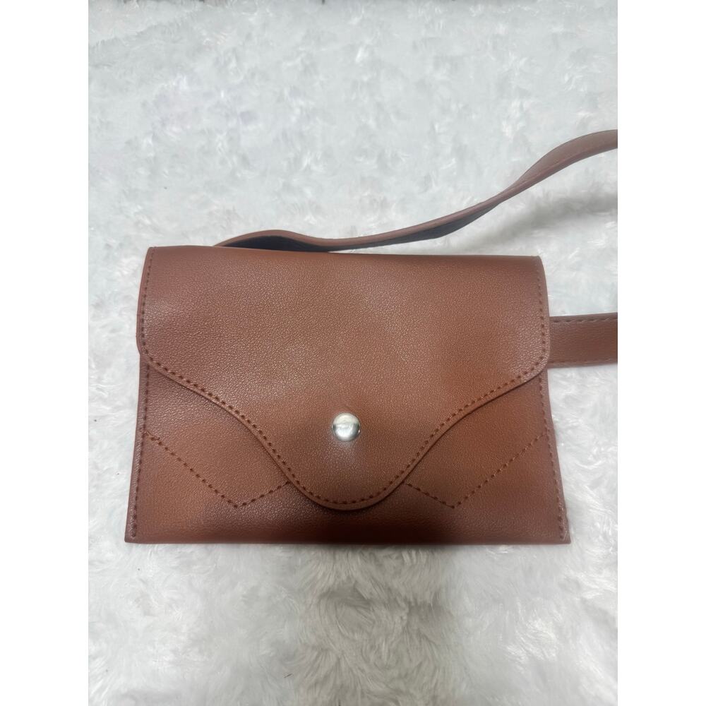 Fashion Simple PU Leather Waist Belt with Removable Pouch Bag